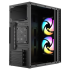 XTREME M111 WITH 2 RGB FAN TEMPERED GLASS BLACK CASE